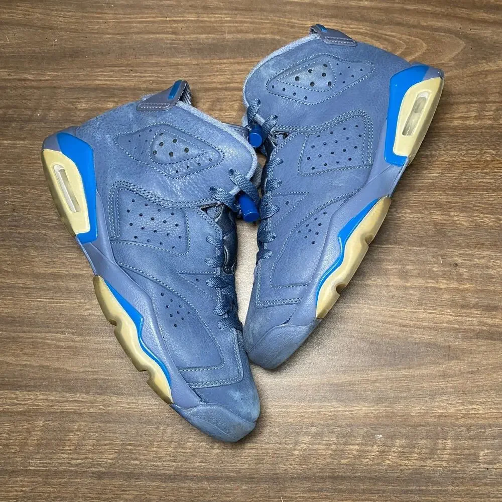 Kid's Air Jordan 6 Retro Jimmy Butler GS Diffused Blue Size 5.5Y (384665-400)